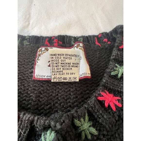 VTG Tiara International SZ 18/20 Christmas Cardigan Holiday Sweater Cottagecore - Picture 4 of 10